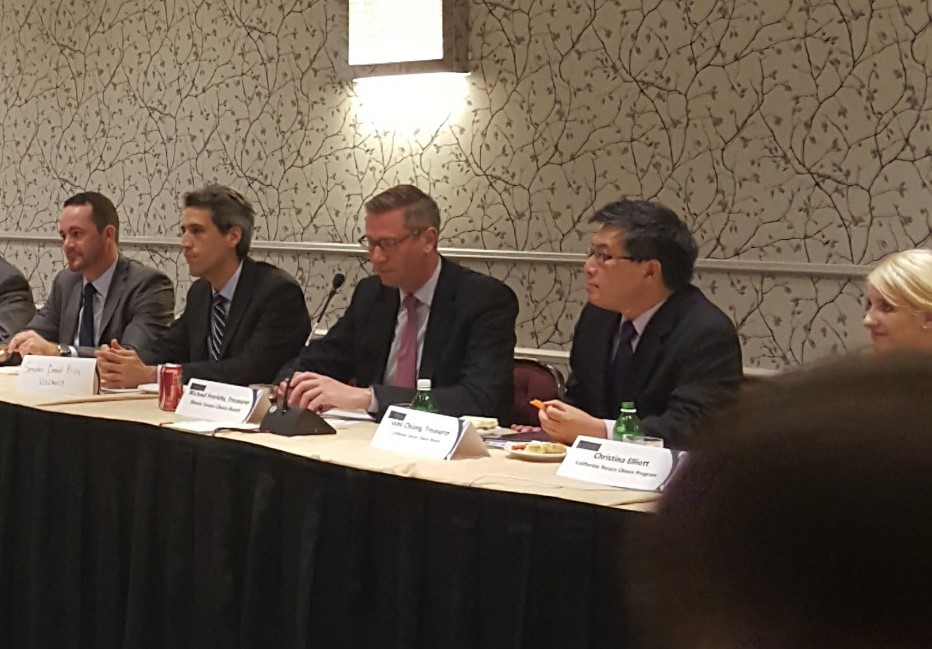 We were delighted to host Treasurer John Chiang, Christina Elliott, Acting Director of the CA Secure Choice Program, Illinois Senator Daniel Biss, Treasurer Michael Frerichs and Julian Federle, Chief Policy and Programs Officer, Office of the Illinois Treasurer, for the roundtable discussion.